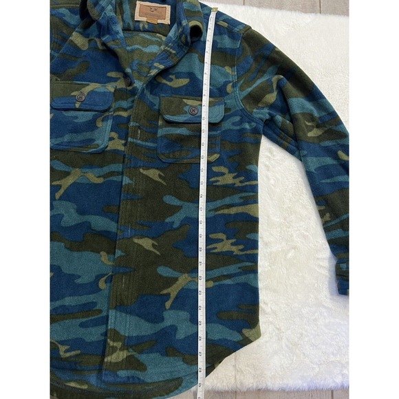 Outdoor Life Jacket Mens Small Camoflauge Fleece Button Up Hunt Winter Fall - Picture 3 of 8